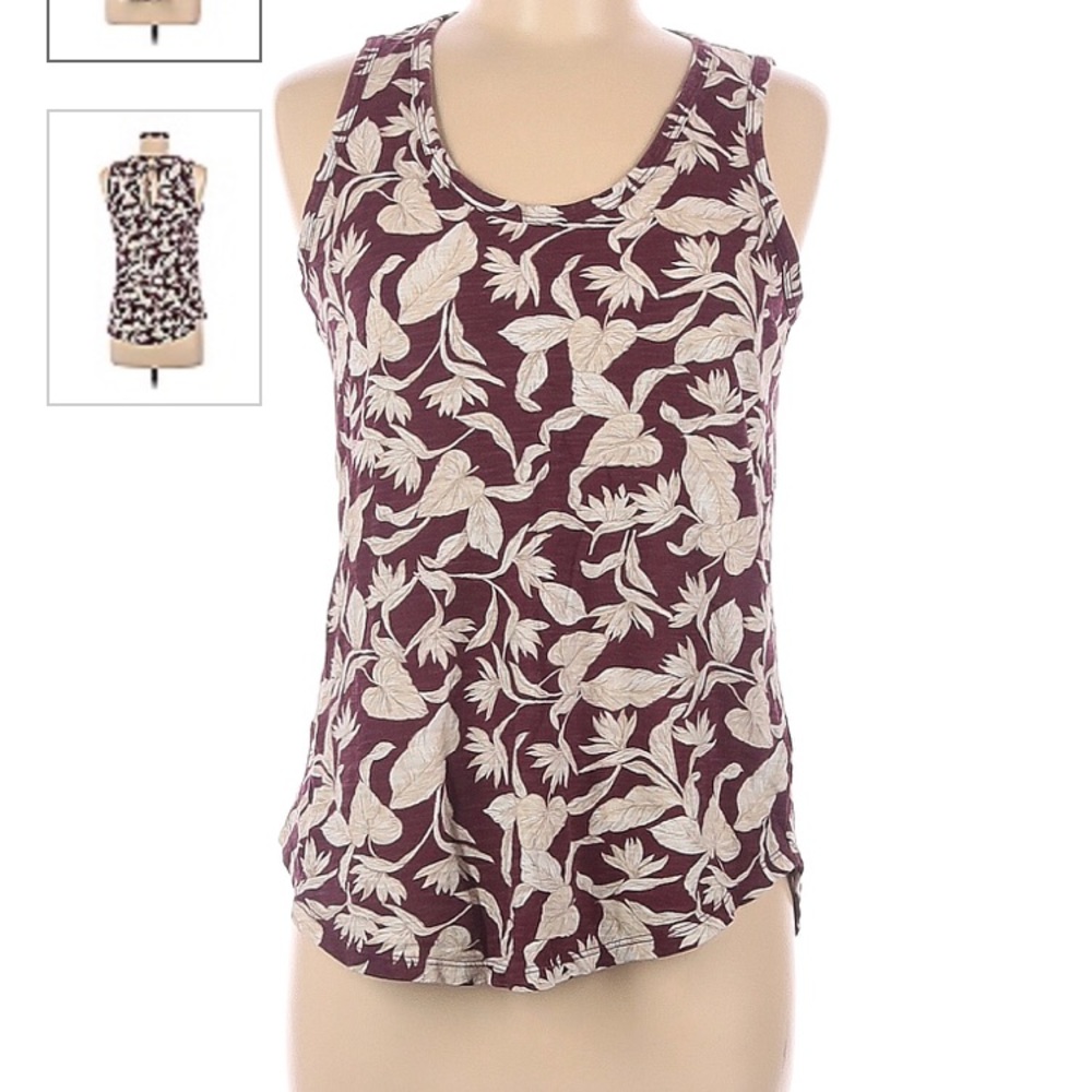 Feather Design. Old Navy Shirt. Size XL. Burgundy/white color. NWT